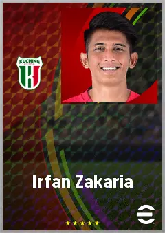 Irfan Zakaria eFootball 2026 player card, 63 OVR CB