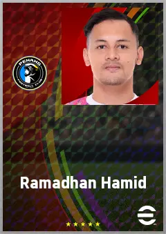 Ramadhan Hamid eFootball 2026 player card, 69 OVR GK