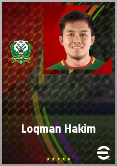 Loqman Hakim eFootball 2026 player card, 61 OVR CB