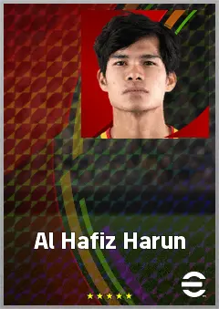Al Hafiz Harun eFootball 2026 player card, 60 OVR RWF