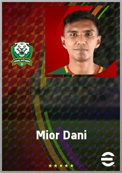 Mior Dani eFootball 2026 player card, 62 OVR CMF