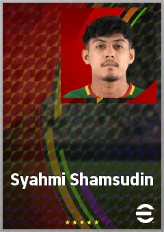 Syahmi Shamsudin eFootball 2026 player card, 61 OVR LWF