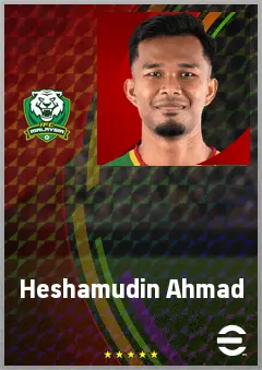 Heshamudin Ahmad eFootball 2026 player card, 60 OVR RB