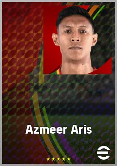 Azmeer Aris eFootball 2026 player card, 62 OVR LB