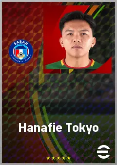 Hanafie Tokyo eFootball 2026 player card, 60 OVR LB