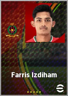 Farris Izdiham eFootball 2026 player card, 64 OVR LWF