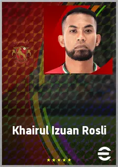 Khairul Izuan Rosli eFootball 2026 player card, 59 OVR CF