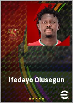Ifedayo Olusegun eFootball 2026 player card, 68 OVR CF