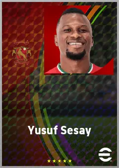 Yusuf Sesay eFootball 2026 player card, 61 OVR CB