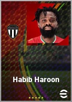 Habib Haroon eFootball 2026 player card, 63 OVR DMF