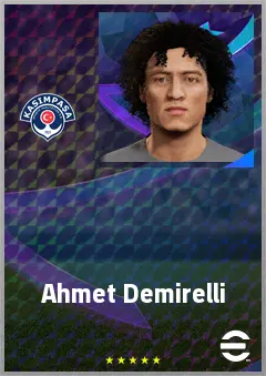 Ahmet Demirelli eFootball 2026 player card, 60 OVR RWF