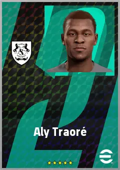 Aly Traoré eFootball 2026 player card, 62 OVR CF