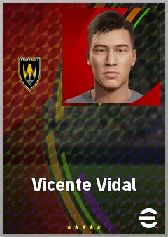 Vicente Vidal eFootball 2026 player card, 61 OVR CB