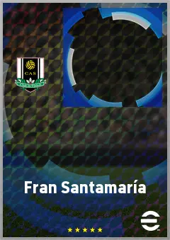 Fran Santamaría eFootball 2026 player card, 61 OVR CF