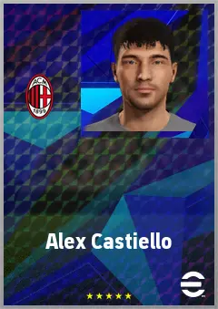 Alex Castiello eFootball 2026 player card, 64 OVR CF