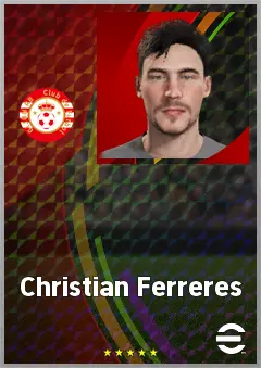 Christian Ferreres eFootball 2026 player card, 62 OVR CF