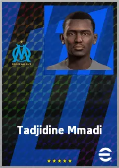 Tadjidine Mmadi eFootball 2026 player card, 63 OVR LWF