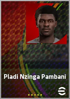 Pladi Nzinga Pambani eFootball 2026 player card, 63 OVR CB