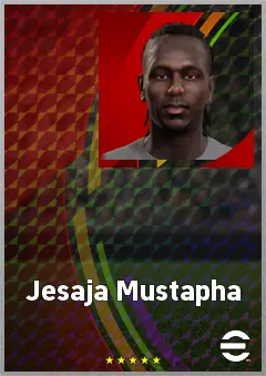 Jesaja Mustapha eFootball 2026 player card, 61 OVR CF