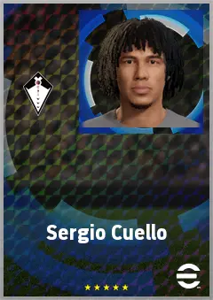 Sergio Cuello eFootball 2026 player card, 61 OVR CMF