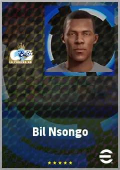 Bil Nsongo eFootball 2026 player card, 63 OVR CF