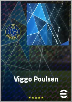 Viggo Poulsen eFootball 2026 player card, 60 OVR AMF