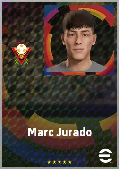 Marc Jurado eFootball 2026 player card, 65 OVR RWF