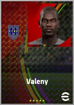 Valeny eFootball 2026 player card, 74 OVR RB