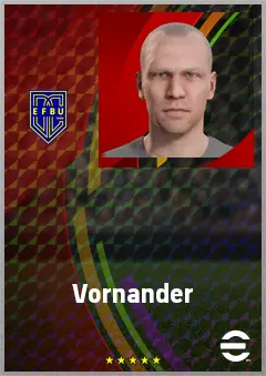 Vornander eFootball 2026 player card, 74 OVR CB