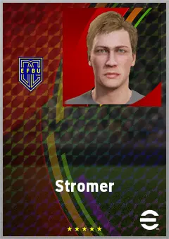 Stromer eFootball 2026 player card, 72 OVR CB