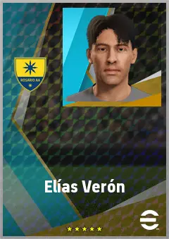 Elías Verón eFootball 2026 player card, 64 OVR RB