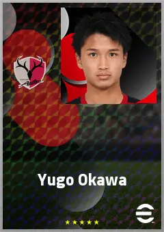 Okawa Yugo eFootball 2026 player card, 62 OVR CB