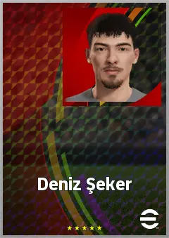 Deniz Şeker eFootball 2026 player card, 61 OVR CF