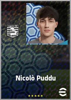 Nicolò Puddu eFootball 2026 player card, 62 OVR AMF