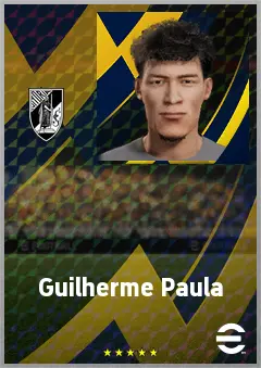 Guilherme Paula eFootball 2026 player card, 64 OVR LWF