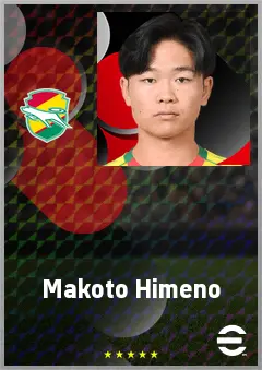 Himeno Makoto eFootball 2026 player card, 61 OVR LMF