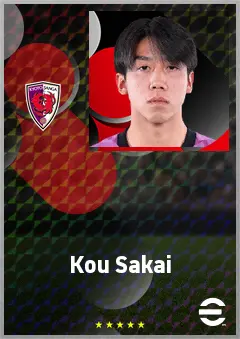 Sakai Kou eFootball 2026 player card, 60 OVR CF
