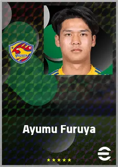 Furuya Ayumu eFootball 2026 player card, 60 OVR CF