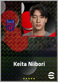 Niibori Keita eFootball 2026 player card, 61 OVR GK