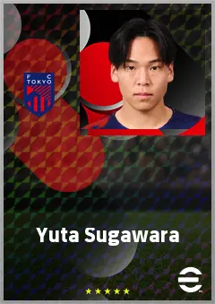Sugawara Yuta eFootball 2026 player card, 61 OVR RMF