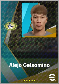 Alejo Gelsomino eFootball 2026 player card, 66 OVR LB