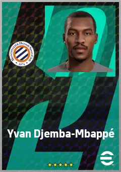 Yvan Djemba-Mbappé eFootball 2026 player card, 61 OVR DMF