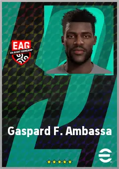 Gaspard F. Ambassa eFootball 2026 player card, 61 OVR GK