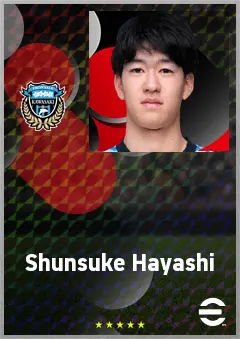 Hayashi Shunsuke eFootball 2026 player card, 62 OVR CB