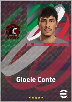 Gioele Conte eFootball 2026 player card, 63 OVR CF