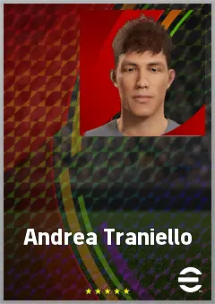 Andrea Traniello eFootball 2026 player card, 63 OVR CF