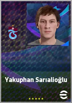 Yakuphan Sarıalioğlu eFootball 2026 player card, 61 OVR CB