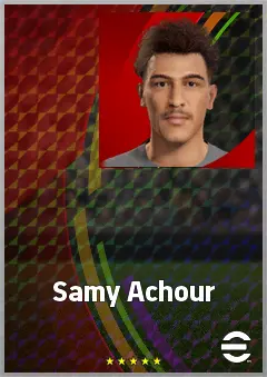 Samy Achour eFootball 2026 player card, 60 OVR RB
