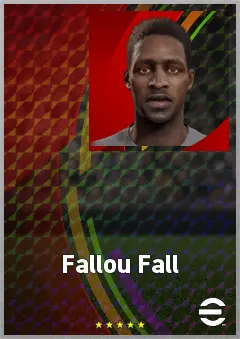 Fallou Fall eFootball 2026 player card, 61 OVR DMF