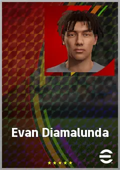 Evan Diamalunda eFootball 2026 player card, 61 OVR CB